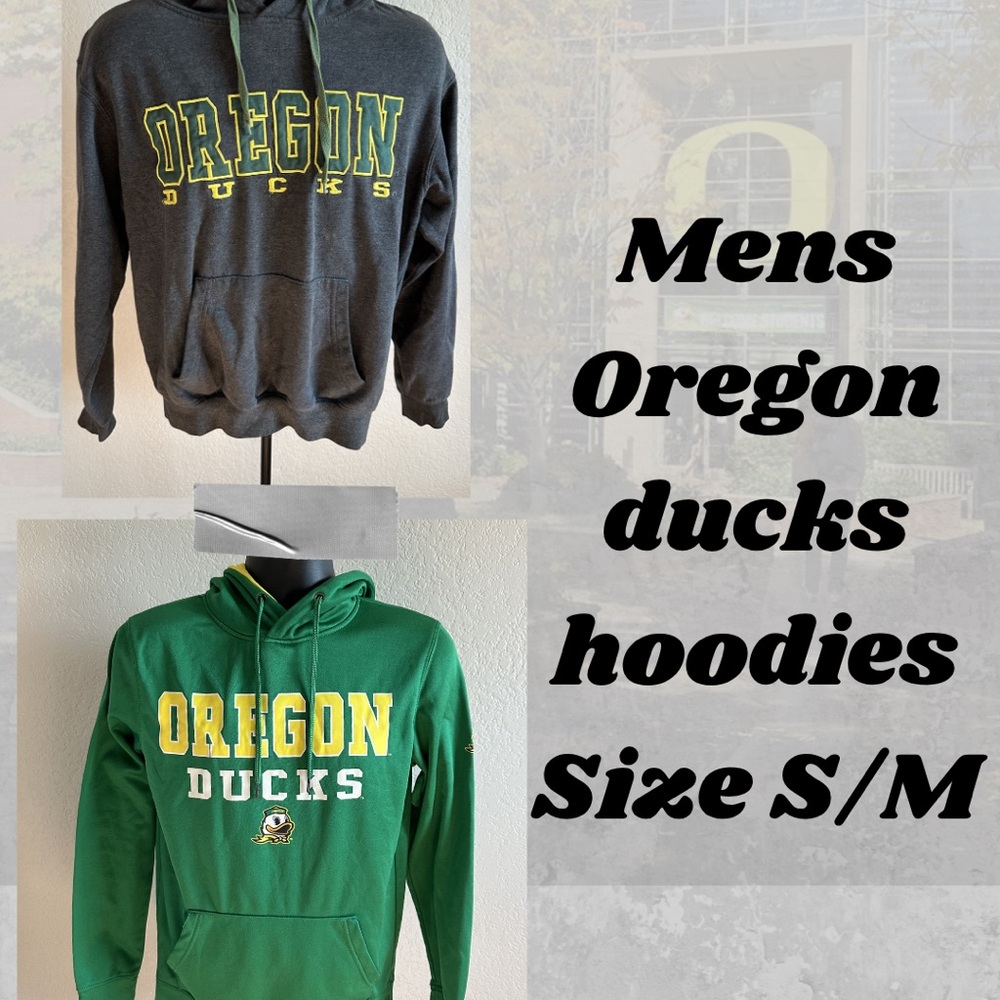 Oregon Ducks Men's Hoodie - Green/Charcoal